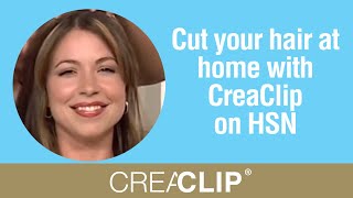 Cut your hair at home with CreaClip on HSN Angled Bob layers [upl. by Eirehc]