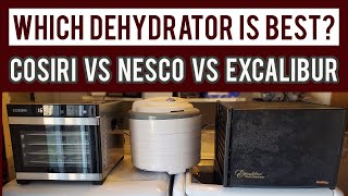 WHICH DEHYDRATOR IS BEST Excalibur VS Cosori VS Nesco Food Dehydrators [upl. by Tomkin659]