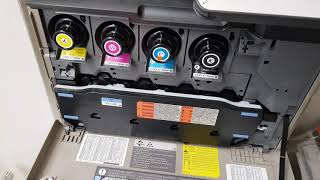 Canon iRA C250i How to Change Toner Cartridge CEXV47 [upl. by Ellehsat]