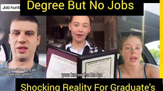 Degree But No Job The Shocking Reality For Graduates [upl. by Haelat506]