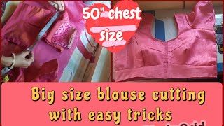 blousecutting 50quot Chest size lining sada blouse cutting in kannada [upl. by Kingdon]