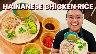 Pressure Cooker Hainanese Chicken Rice Fast and Easy [upl. by Sgninnej]