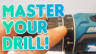 Learn To Use Your Drill like a Pro Settings On A Makita Drill [upl. by Harrow398]