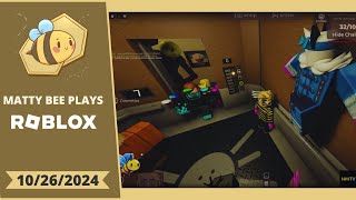 MattyBee PLAYING ROBLOX WITH VIEWERS VOD  10262024 [upl. by Cristian]