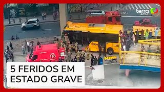 Acidente grave com BRT deixa mais de 60 feridos no Rio de Janeiro [upl. by Yeldarb120]