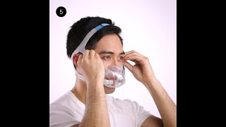 Fitting tips  Full face CPAP mask  ResMed AirFit™ F30 [upl. by Leod529]