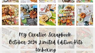 SO EXCITED MUST SEE  My Creative Scrapbook 1024 LE Kits Unboxing [upl. by Bambie]