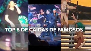 Top 5 de caídas de famosos [upl. by Odlaniger61]