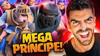 NOVO DECK DE MEGA CAVALEIRO COM PRINCIPE NO CLASH ROYALE [upl. by Etterb935]