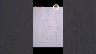 Hinata Hyuga sketch shorts ytshorts shortvideo youtubeshorts art animeopenart [upl. by Maharba591]