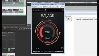 First impressions of Soundspot Ravage Lite  free VST until 17122018 saturation plugin [upl. by Melonie34]