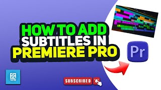 How to add subtitles in premiere pro 2024 [upl. by Yurik]