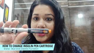 How to change insulin pen cartridge I Diabetes Tutorials [upl. by Yma499]