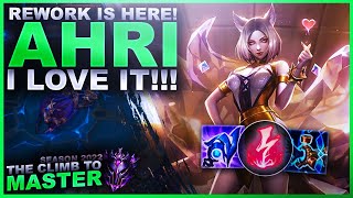 AHRI REWORK IS HERE AND I LOVE IT  Climb to Master  League of Legends [upl. by Brote]