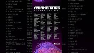 AWAKENINGS SUMMER FESTIVAL 2024 LINEUP [upl. by Honna659]