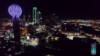 Reunion Tower Christmas Light Show [upl. by Kalvn]