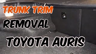 Toyota Auris Trunk Trim  Panel Removal DIY trunk trim panel [upl. by Riebling]