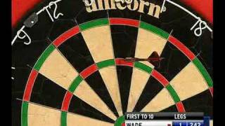 9 Dart Finish 1  Phil Taylor  2010 Premier League Finals [upl. by Greabe]