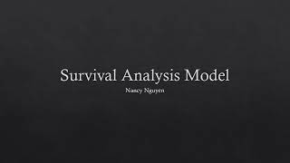 Simulated Model Project  Survival Analysis Model [upl. by Auhsuoj288]