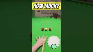 Snooker Power Backspin Spin Shots ⚪️🟡❓ GoPro Headcam POV [upl. by Elwina]