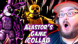 SFMFNAF Alastor´s Game  by The Living Tombstone COLLAB Hazbin Hotel Song FNAF REACTION [upl. by Tiler]