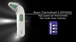 Braun ThermoScan® 3 ear thermometer IRT3030 [upl. by Lunette782]