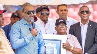 Inauguración del Torneo de béisbol Liga Campesina de la provincia Duarte dedicado a Junior Matrillé [upl. by Sigfried302]