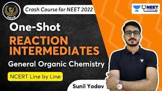 Reaction Intermediates Part 1  General Organic Chemistry  One Shot  Sakaar NEET 2022  Sunil Y [upl. by Ailime]