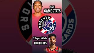 Raptors vs Wizards NBA Preseason Showdown  Full Game Stats amp Highlights  October 11 nbahighlights [upl. by Rhynd]