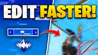 5 Best Ways To Edit Faster In Fortnite Console amp PC [upl. by Teplica]