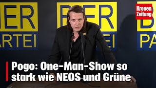 Pogo OneManShow so stark wie NEOS und Grüne  kronetv NEWS [upl. by Alakim963]