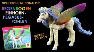 Schleich ® Happy Meal ® Regenbogen Pegasus Einhorn Fohlen 2023  Bayala ® Limited Edition  Unboxing [upl. by Kilar378]