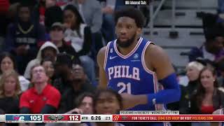 Career Game 354 Joel Embiid Highlights vs NOP 12302022 [upl. by Arie]