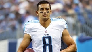 Marcus Mariota Int Fumbles In NFL Titans Debut v ATL Falcons [upl. by Adoc]