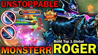 Unstoppable Damage Guide Roger Monster Build And Emblem  Build Top 1 Global Gameplay  MLBB [upl. by Sabella]