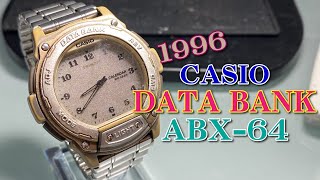 1996 CASIO DATA BANK ABX64 TWINCEPT [upl. by Haelak]