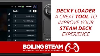 DeckyLoader A Great Tool To Improve your Steam Decks Experience [upl. by Aisatnaf84]