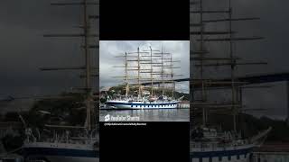 De Royal Clipper is in Willemstad shorts cruise cruiseship [upl. by Yztim]