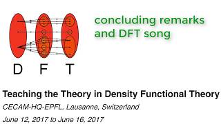 concluding remarks and DFT song [upl. by Bohi]