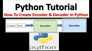 Python Tutorial  How To Create Encoder And Decoder In Python [upl. by Nyved946]