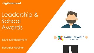 Digital Schools Award Scotland DSAS info webinar Award Process Endorsement  Cluster Award [upl. by Ainad]