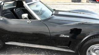 1973 black black corvette hot rod 4spd [upl. by Eveivaneg]