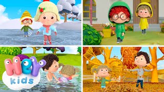 Las estaciones del año 🍂❄️  Aprender las estaciones para niños  HeyKids  Canciones infantiles [upl. by Eiggep]