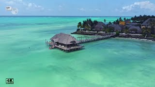 The Indian Ocean a stunning show of lights amp tides 4K  Reef amp Beach Resort Jambiani ZANZIBAR [upl. by Floro]