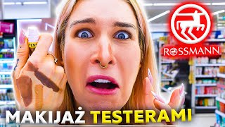 ♦ W KOŃCU TO ZROBIŁAM 🤣 CAŁY MAKIJAŻ TESTERAMI W ROSSMANN ♦ Agnieszka Grzelak Beauty [upl. by Tedi]