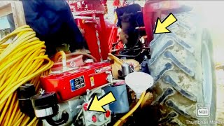 Massey Ferguson 385 Tractor video work in the field Punjab village [upl. by Ailegnave]