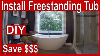 How to Install a Freestanding Tub [upl. by Yer]