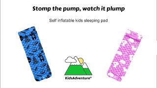 Kids sleeping pad builtin foot pump instructions [upl. by Vivian635]