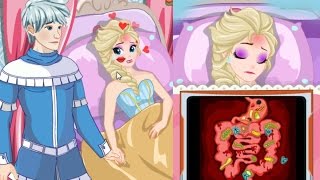 Disney Frozen Games ♥ Princess Elsa Food Poisoning Doctor [upl. by Neahs423]