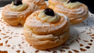 ZEPPOLE DI SAN GIUSEPPE AL FORNO gonfie e golose [upl. by Ullman]